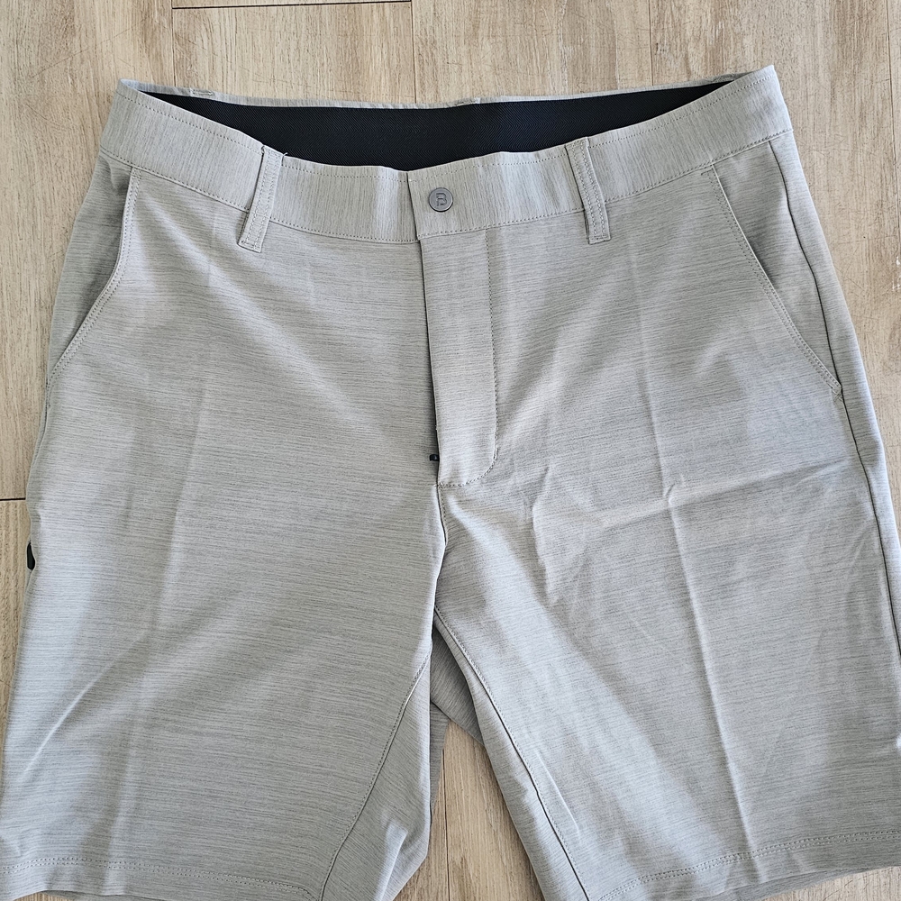 BYLT Basics Light Gray Flat Front Shorts